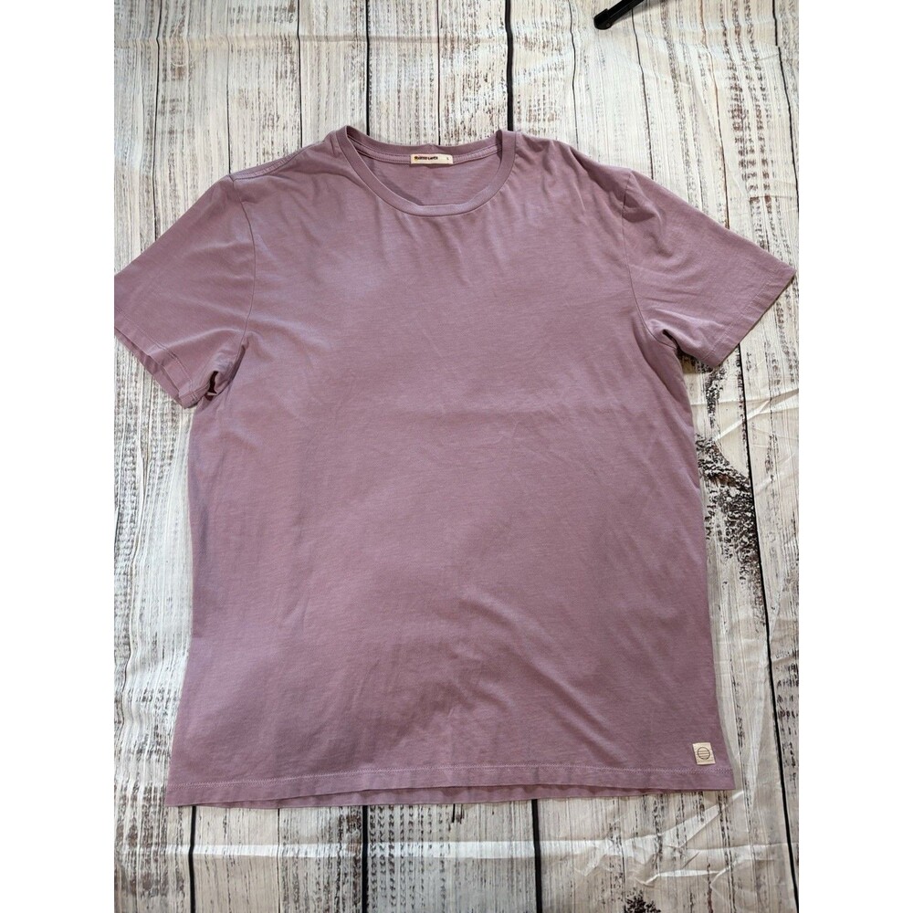 Marine Layer Men's Purple Crewneck Tee Shirt Size Large Cotton Viscose Blend